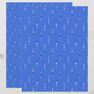 Kust Koboltblå Sjöstjärna Scrapbookpapper