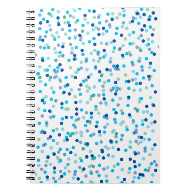 Kust- konfettijournal anteckningsbok med spiral (Framsidan)