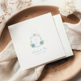 Kust Monogram Krönings Bröllop Pappersservett