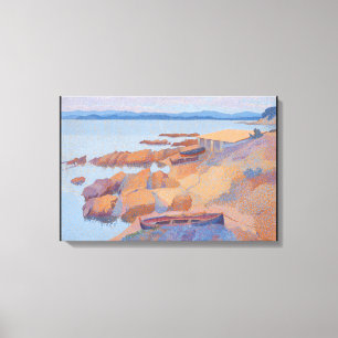 "Kust nära Antibes" av Henri Edmond Cross Canvastryck
