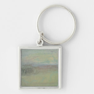 Kust- plats för Joseph Mallord William turner . Fyrkantig Silverfärgad Nyckelring