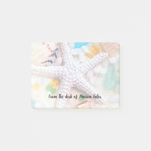 Kust- tema för strand post-it block (Framsida)