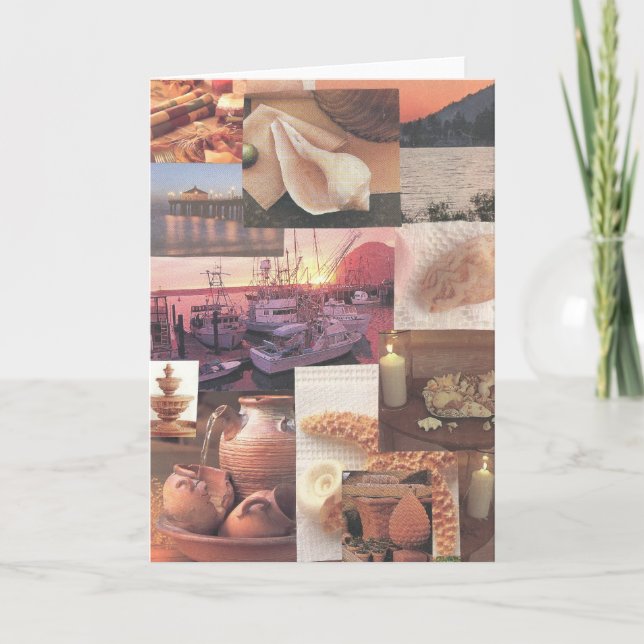 Kust- Themed hälsningkort Kort (Framsida)