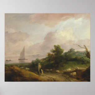 Kust- Thomas Gainsborough - landskap Poster