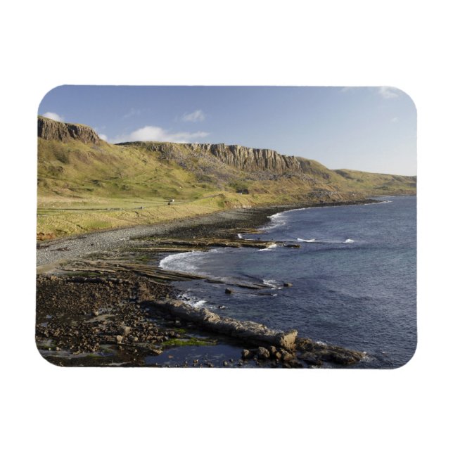 Kust vid Duntulm, Isle of Skye, Skottland, Storbri Magnet (Horisontell)
