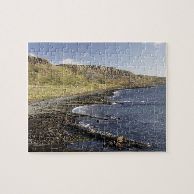 Kust vid Duntulm, Isle of Skye, Skottland, Storbri Pussel (Horisontell)