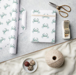 Kustakrabba i akvarell presentpapper