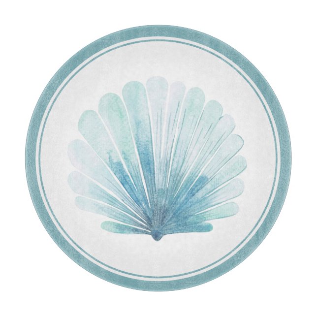 Kustal Aqua Scallop Seashell (Framsidan)