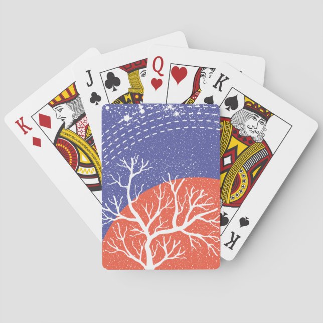 Kustamerikansk korall casinokort (Baksidan)