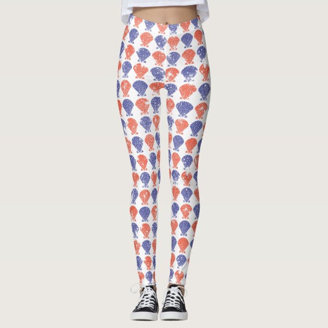 Kustamerikanska snigelskal leggings (Framsida)