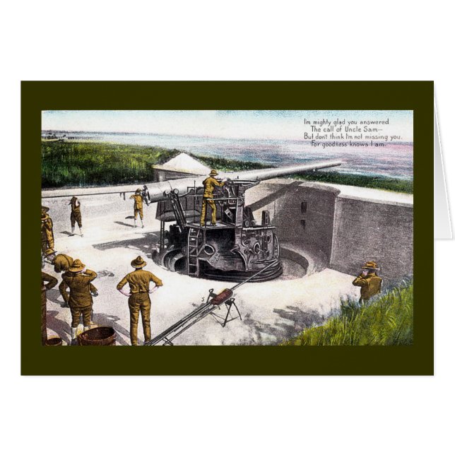 Kustartilleri Hälsningskort (Framsidan Horizontal)