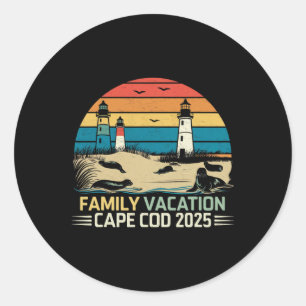 Kustavacation Cape Cod 2025 Kustavacation Lig Runt Klistermärke