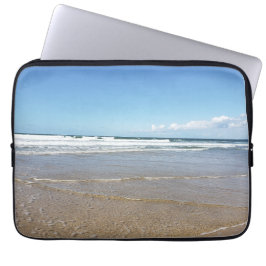 Kustbågsvy i Soulac Sur Mer in Frankrike Laptop Fodral