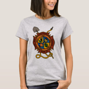 Kustbanor, rand 1-tums Hose Fire Dit T Shirt