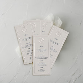 Kustbåtshjul, inpräglat av formellt Bröllop Meny