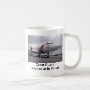 Kustbevakning flyg på dess mest fin kaffemugg