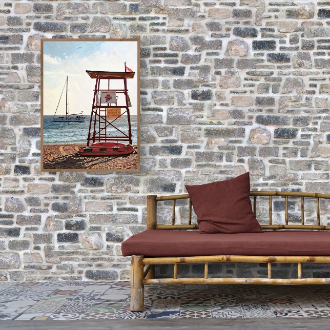 Kustbevakningen, Kos, Lambi-stranden Canvastryck (Skapare uppladdad)