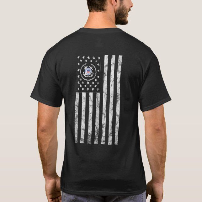 Kustbevakningen Semper Paratus 1790 Vintage T Shirt (Baksida)