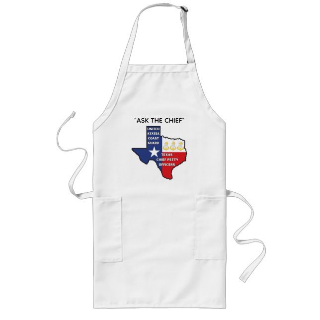 Kustbevakningen Texas Chief Petty Officers Tröja Långt Förkläde (Framsidan)