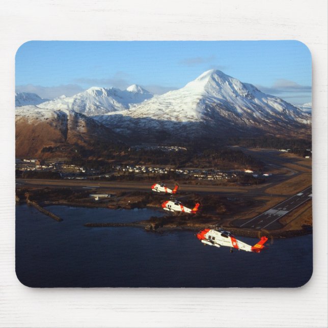Kustbevakningsoluppgång i Kodiak, AK Musmatta (Framsidan)
