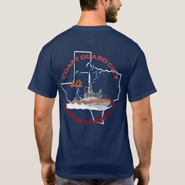 Kustbevakningsstaden Corpus Christi, Tx T-Shirt (Baksida)