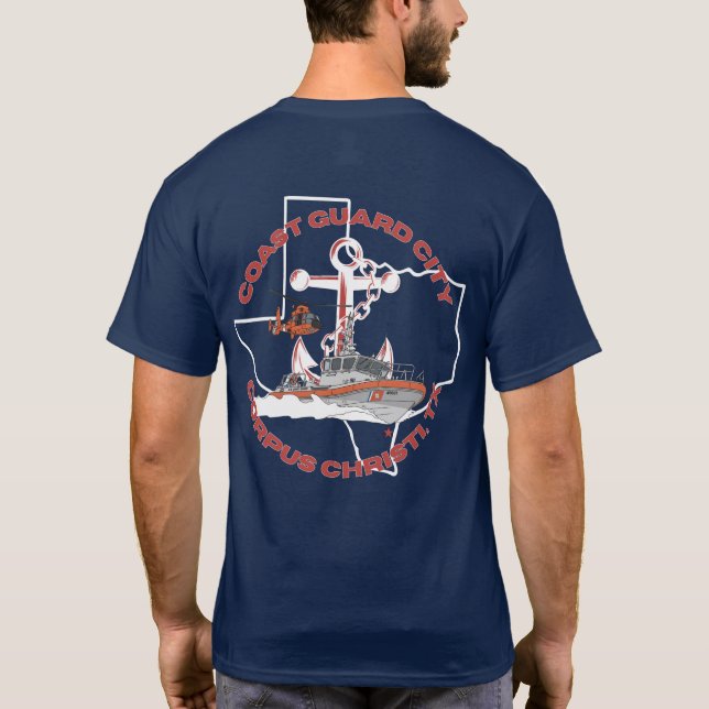Kustbevakningsstaden Corpus Christi, Tx T-Shirt (Baksida)