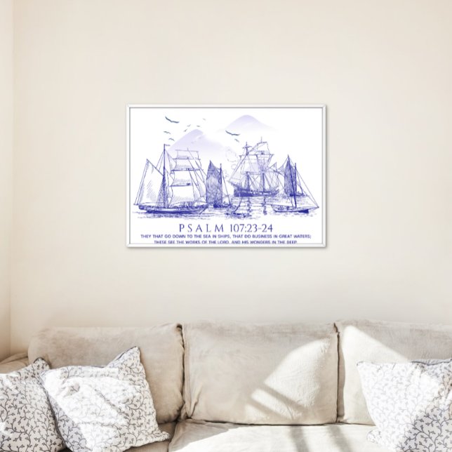 Kustbibelvers Poster (Perfect for living rooms, studies, offices, a thoughtful Christian gift for housewarmings.)