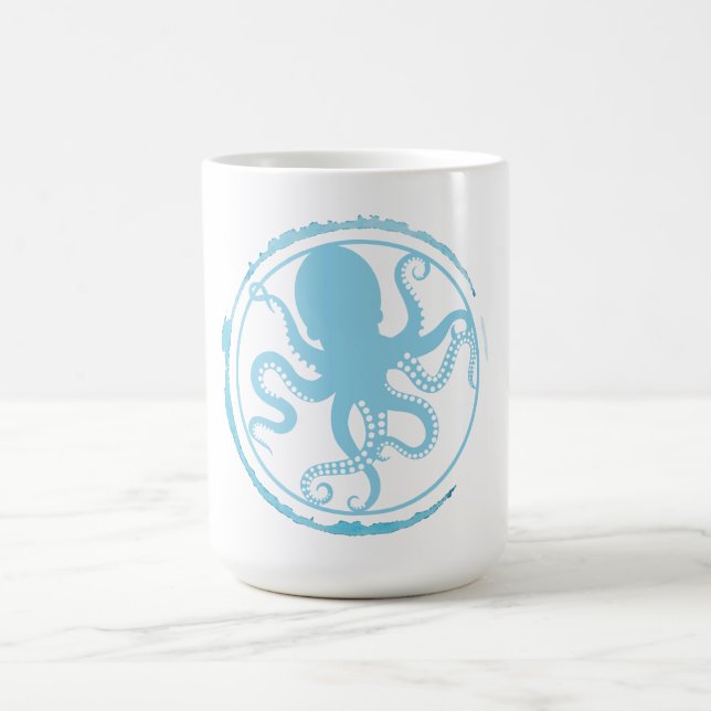 Kustblå bläckfisk 2 kaffemugg (Center)