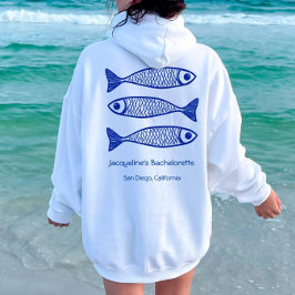 Kustblåfisk Bridesmaid Bachelorette Shirt Hoodie
