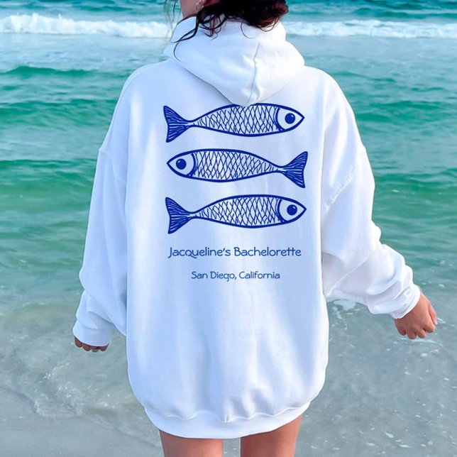 Kustblåfisk Bridesmaid Bachelorette Shirt Hoodie (Skapare uppladdad)