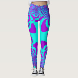 Kustblått Kor Leggings