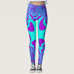 Kustblått Kor Leggings