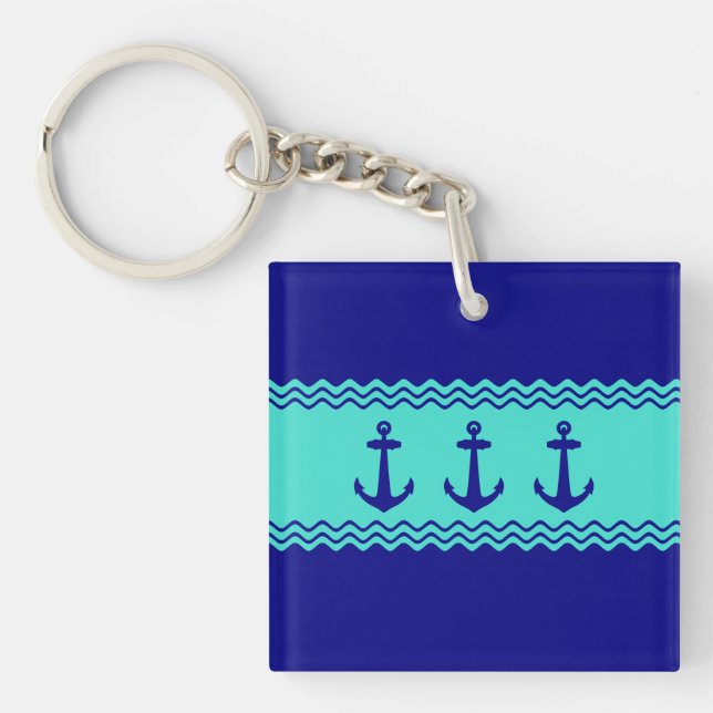 Kustblåturkos Rand Anchor Nautical (Framsidan)