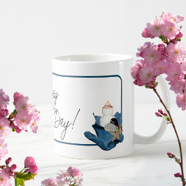 Kustblåvitrosblomma Lycklig Mors dag Kaffemugg