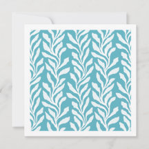 Kustbotanisk havsalg Aqua Oceanblå Minimal