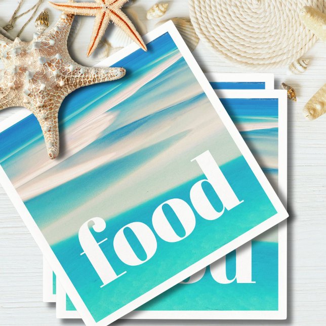 Kustbottentema Oceanen Blå Party-decor Pappersservett (Skapare uppladdad)