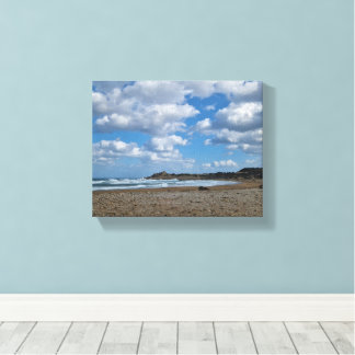 Kustbris - Molniga himlar och soliga stränder Canvastryck