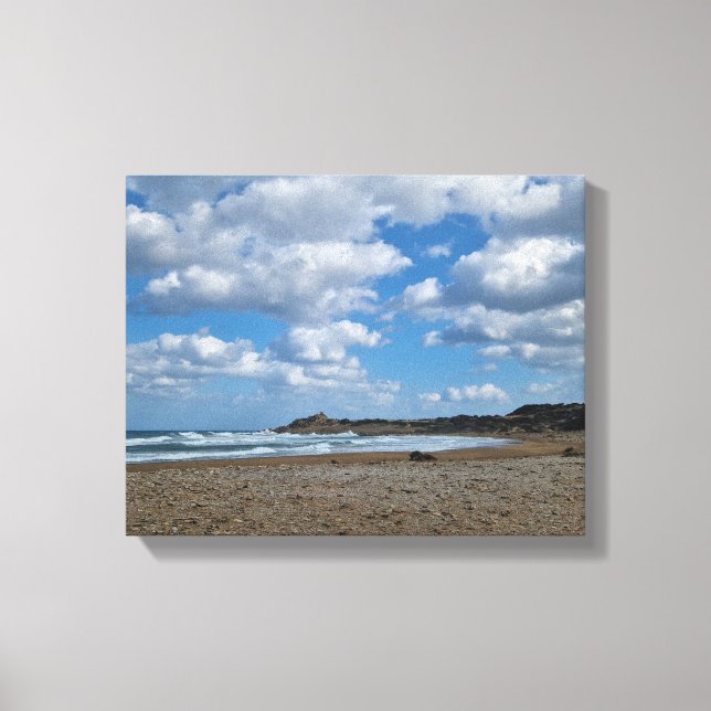 Kustbris - Molniga himlar och soliga stränder Canvastryck (Framsida)