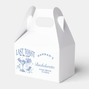 Kustbröllop Modern Cocktailfest Blå Presentaskar