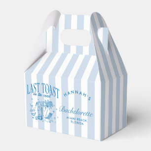 Kustbröllop Modern Cocktailfest Blå Presentaskar