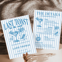 Kustbröllopsfest Cocktailfest Blå