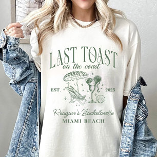 Kustbröllopsfest Cocktailfest Grön T Shirt