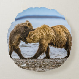 Kustbrunbjörn Rund Kudde