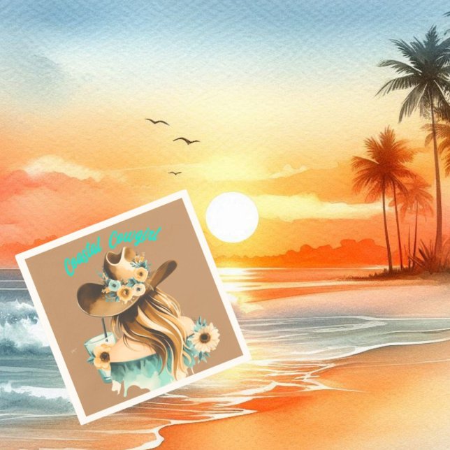 Kustcowgirl Westernare Party Pappersservett (Skapare uppladdad)