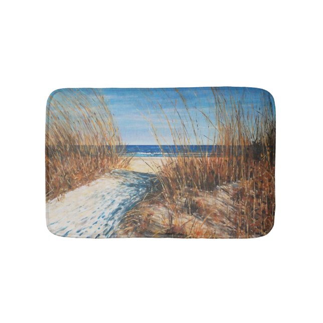 Kustdekoration Sand Dunes Beach Art | Bath Mat Badrumsmatta (Framsidan)