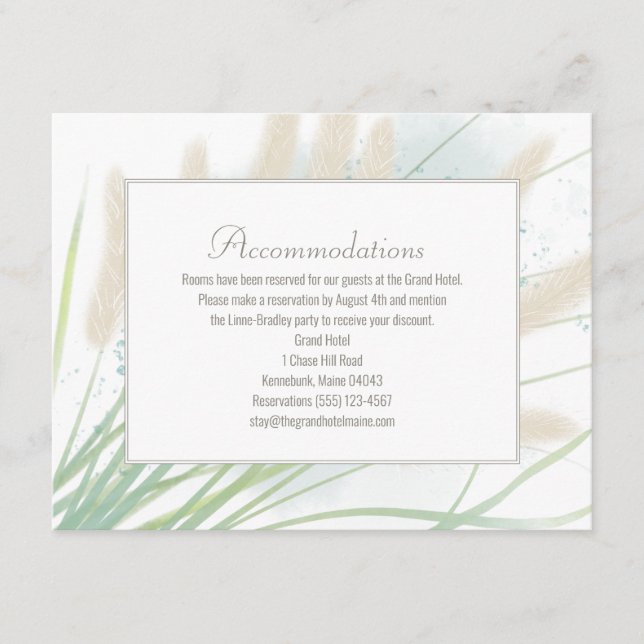 Kustdistriktskort i Bröllop Tilläggskort (Framsida)