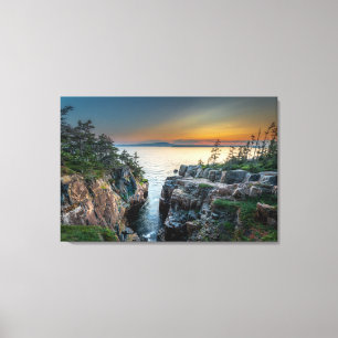 Kusten Acadia National Park, Maine Canvastryck