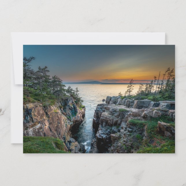 Kusten | Acadia National Park, Maine Tack Kort (Framsida)