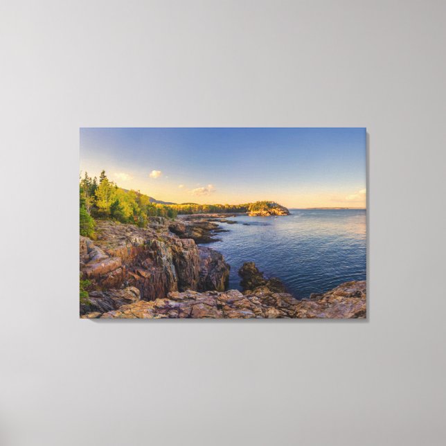 Kusten | Acadia National Park, Schooner Head Canvastryck (Framsida)
