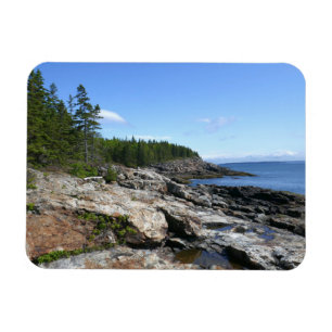 Kusten av Bar Island vid Acadia National Park Magnet